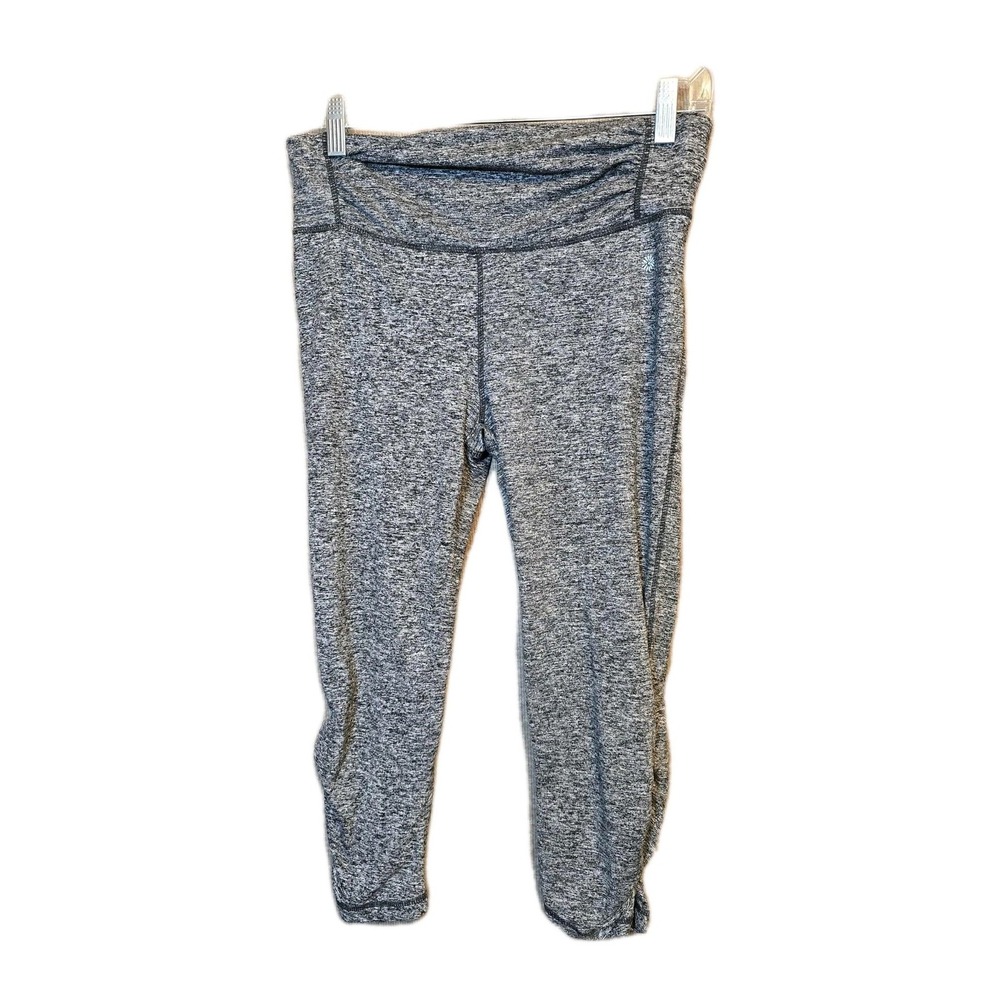 🩶Tangerine Cropped Leggings Women's M | Athletic Yoga Pants Heather Gray
